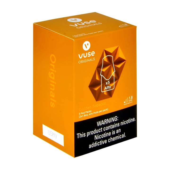 VUSE Alto Pods Golden Tobacco ZiiP Pods In Stock Compatible Juul