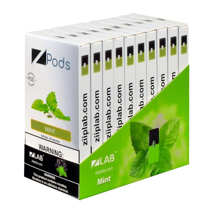 Ziip Mint 4 Pods ZiiP Pods In Stock Compatible Juul Low Price Online Ziip Stock